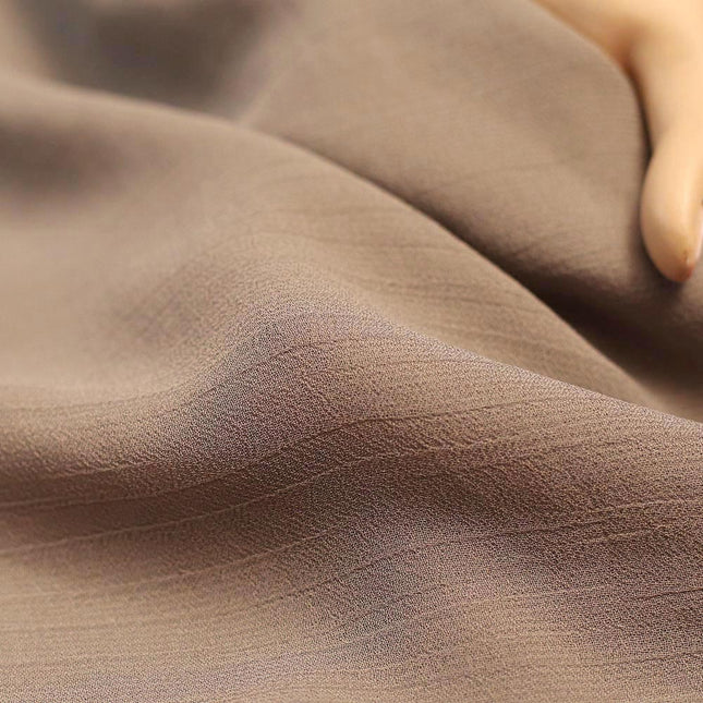 POLY LIGHT GEORGETTE GREY COLOR FABRIC