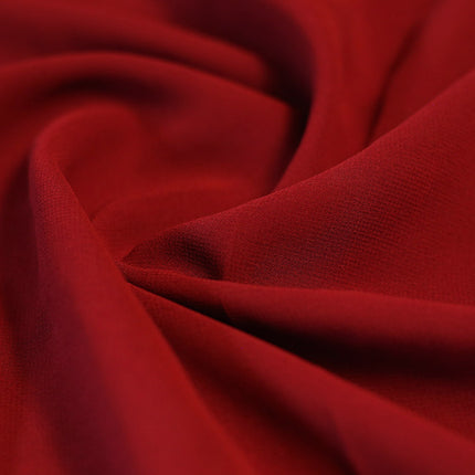 GEORGETTE RED SOLID FABRIC