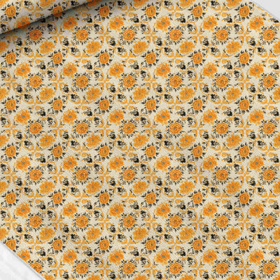 Baroque print fabric