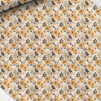 Vintage floral print fabric