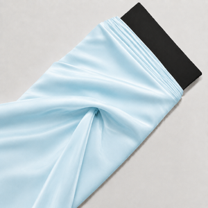 Light Blue Solid Poly Japanese Satin Fabric