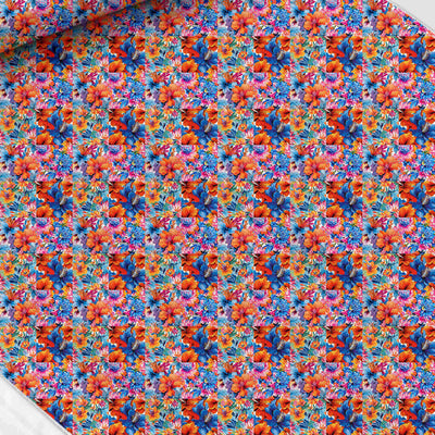 Tropical print fabric