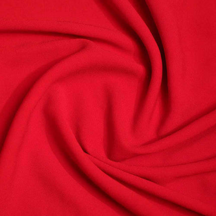 POLY HEAVY MOSS CREPE RED COLOR