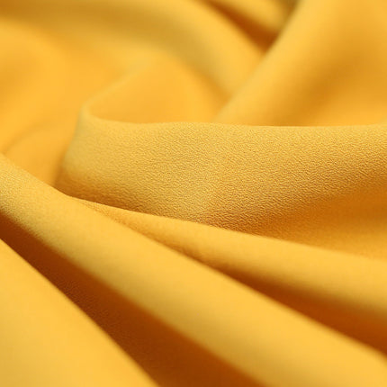 POLY HEAVY MOSS CREPE YELLOW  COLOR
