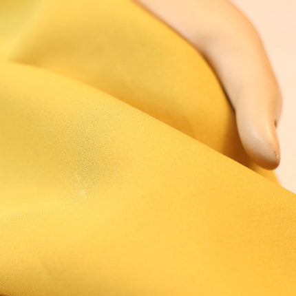 POLY HEAVY MOSS CREPE YELLOW  COLOR