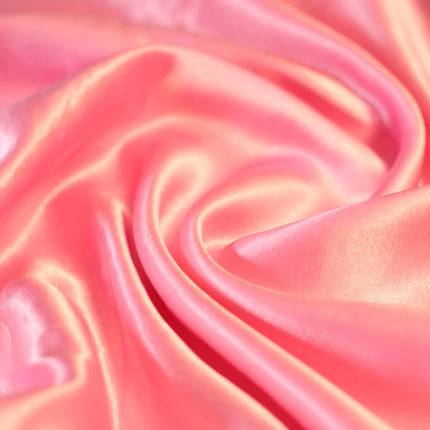 POLY HEAVY SATIN WITH SOFT FEEL PINK COLOR