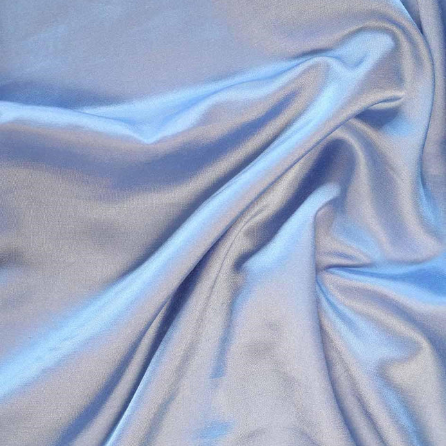 POLY SPUN SATIN WITH SPUN FEEL SKY BLUE  COLOR