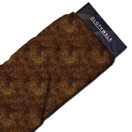 Limited Edition Animal Spotted Serenade Soft Crepe Printed Fabric