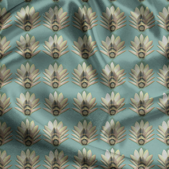 Premium Petal Floral Elegance Panache uSoft Satin Printed Fabric