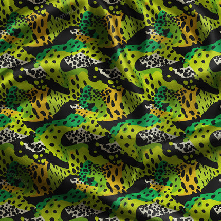 Bestseller Jungle Animal Print Rhythm uSoft Satin Printed Fabric