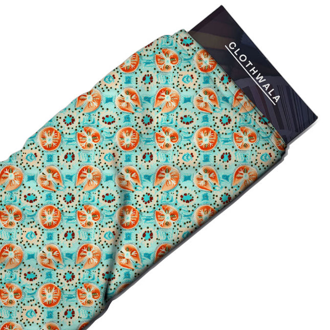 Limited Edition Citrus Food & Nature Inspired Splash uSoft Satin Printed Fabric