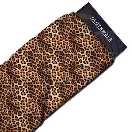 Premium Wild Animal - Exotic Elegance Whispers Soft Crepe Printed Fabric