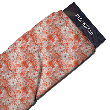 Must-Have Haze Floral Charm Soft Crepe Printed Fabric