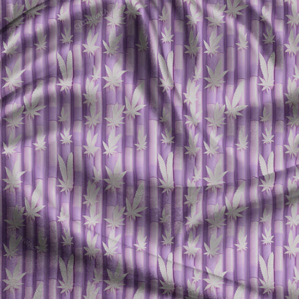 Bestseller Lavender Nature-inspired Haze uSoft Satin Printed Fabric