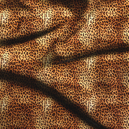 Premium Prowling Animal Print - Sophisticated Wild Prestige Soft Crepe Printed Fabric