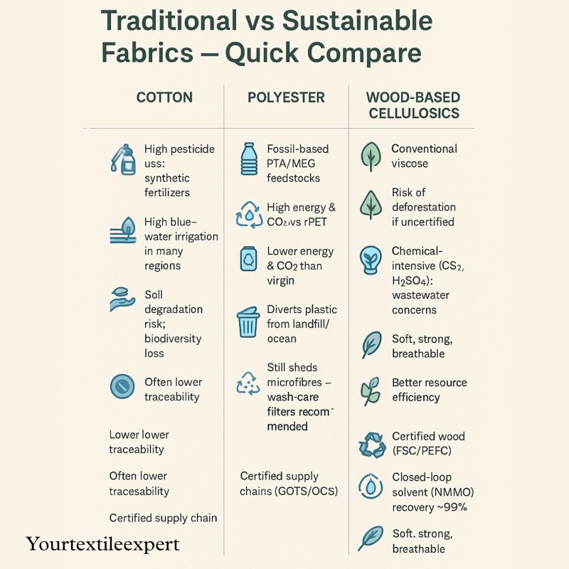 Traditional vs Sustainable Fabrics - The Future of Textiles