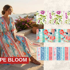 Stripe Bloom Floral
