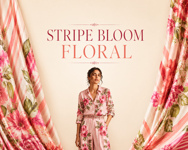 Stripe Bloom Floral