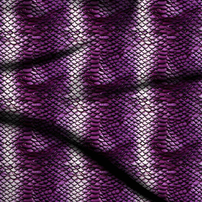 Deep Amethyst Animal Digital Print Fabric | Palazzo Kaftan Gown - 24820