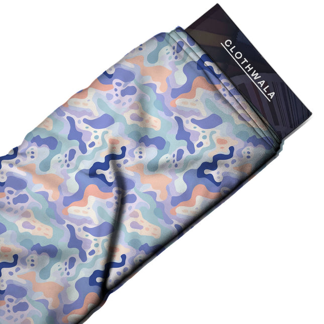 Lavender Mist Abstract Digital Print Fabric | Kaftan Co-Ord Dress - Image 2