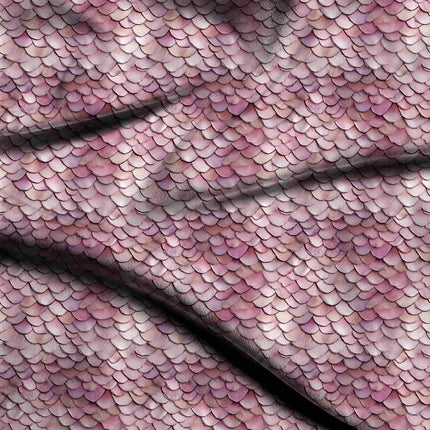 Dusty Rose Floral Digital Print Fabric | Saree Lehenga Dupatta - 24818