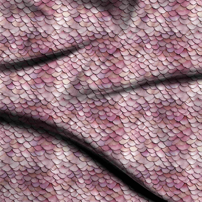 Dusty Rose Floral Digital Print Fabric | Saree Lehenga Dupatta - 24818