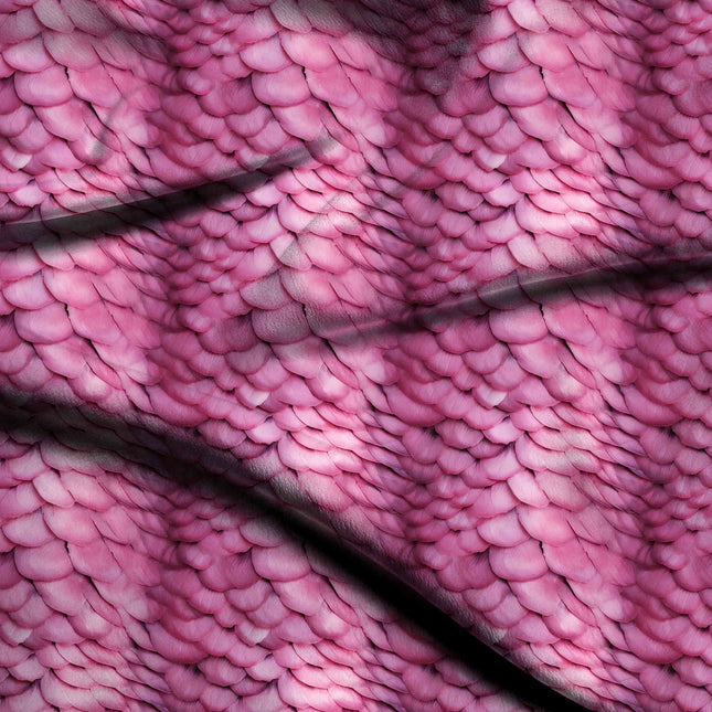 Hot Pink Floral Digital Print Fabric | Saree Lehenga Dupatta - 24816