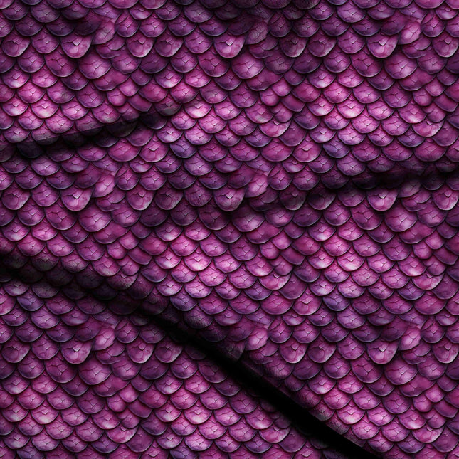 Deep Magenta Floral Digital Print Fabric | Gown - 24817