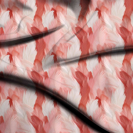 Dusty Rose Floral Digital Print Fabric | Saree Blouse Kaftan - 1805