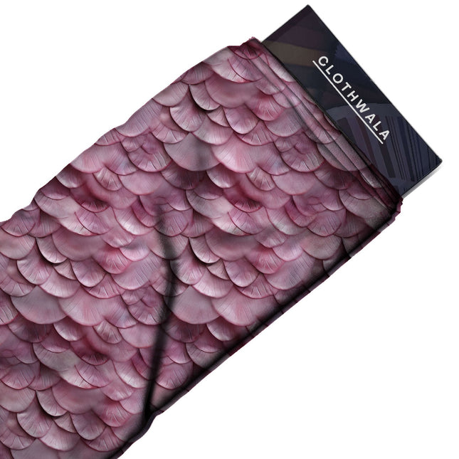 Dusty Rose Floral Digital Print Fabric | Saree Palazzo Blouse - Image 2