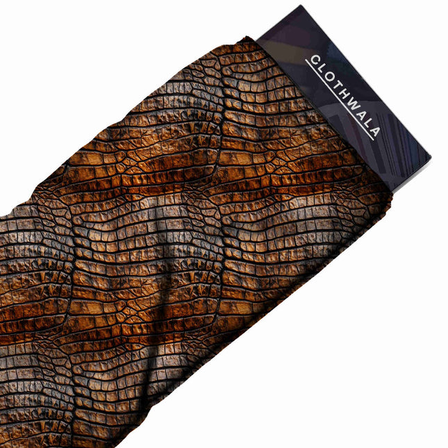 Burnt Sienna Animal Digital Print Fabric | Kaftan - Image 2