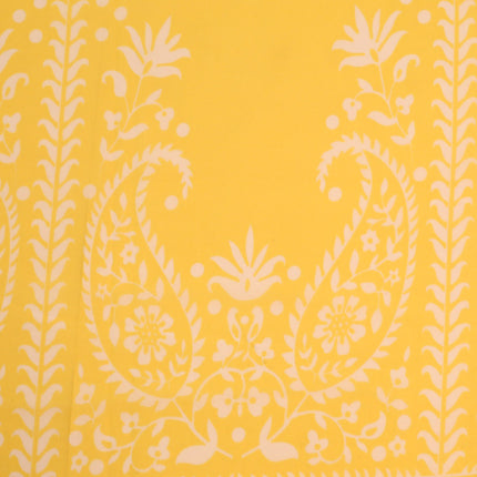 GEOGRETTE YELLOW FLOWER PRINT FOR SKIRTS