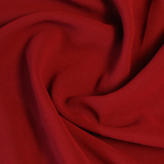 GEORGETTE RED SOLID FABRIC