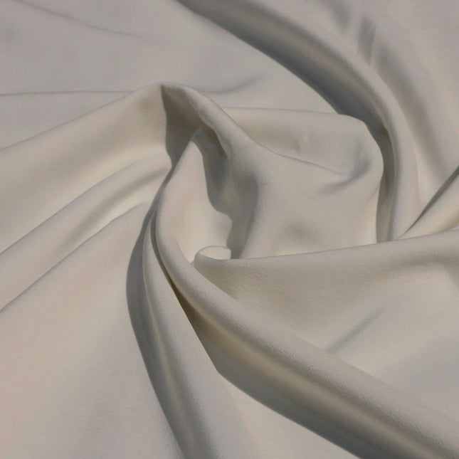 POLY REVERA CREPE WHITE COLOR