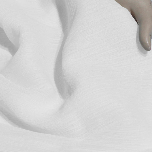 HEAVY CHIFFON WHITE COLOR