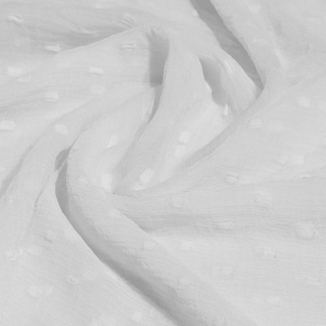 MARBLE BUTTI CHIFFON WHITE  COLOR