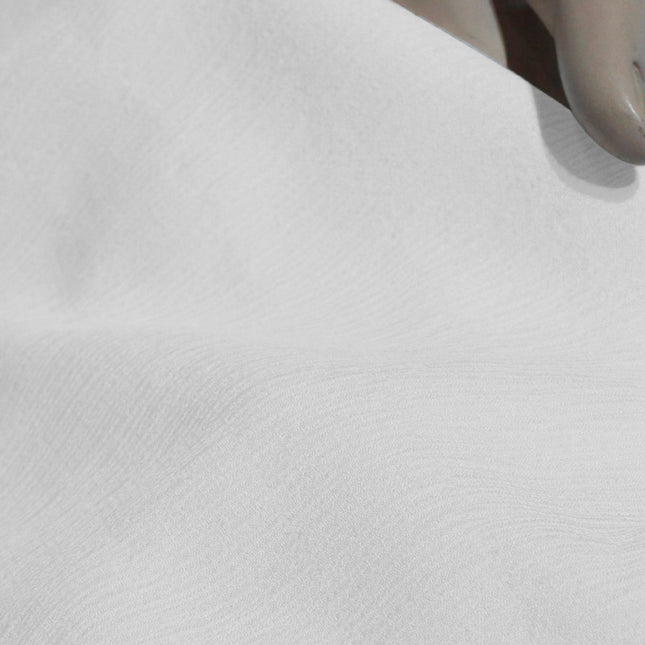 IMPORTED KOBRA TEXTURE FABRIC WHITE COLOR