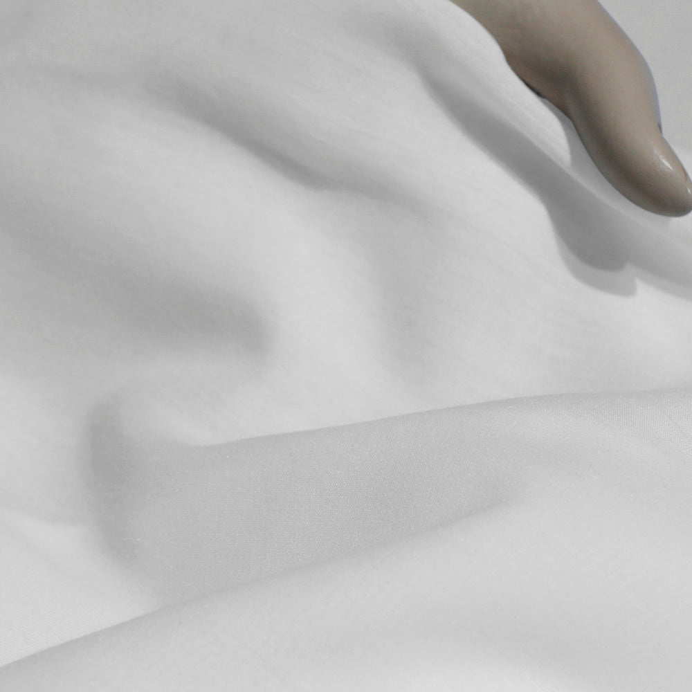 POLY MUSLIN WHITE COLOR - Buy Poly Muslin Fabric Wholesale Online India | Clothwala