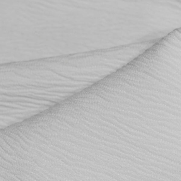 Poly Spun Chiffon Fabric - White