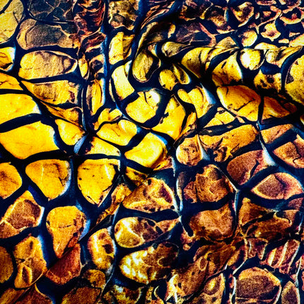 3D Luxe Polycrepe Printed Fabric – Super Lightweight & Premium Texture