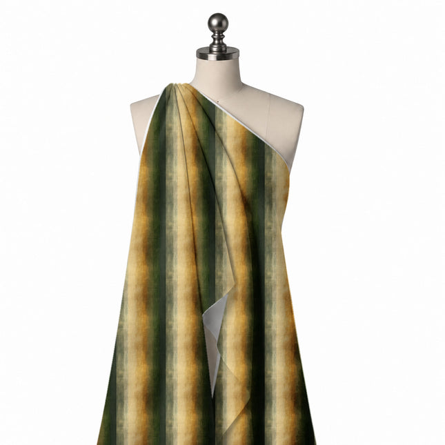 Draped on a mannequin: wide vertical ombre stripes with blurred, design Design No_3912, Clothwala