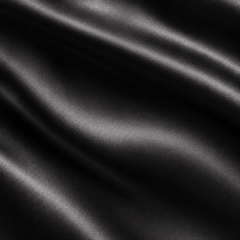 Black & Not Applicable Solid Poly Japanese Satin Fabric — design 385US-VBCT/DS-95, Clothwala