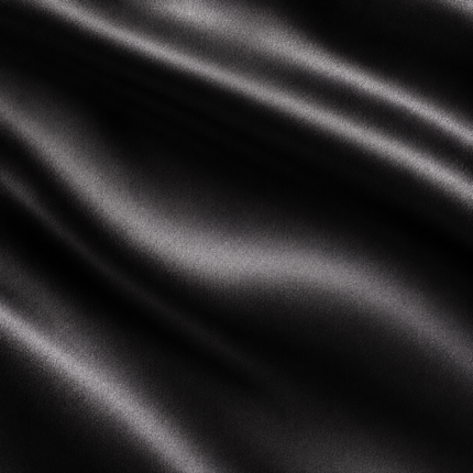 Black & Not Applicable Solid Poly Japanese Satin Fabric — design 385US-VBCT/DS-95, Clothwala