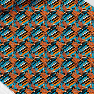Stripes print fabric
