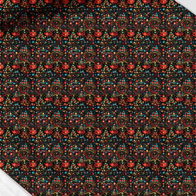 Ethnic & placement print fabric