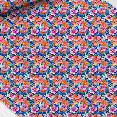 Tropical print fabric