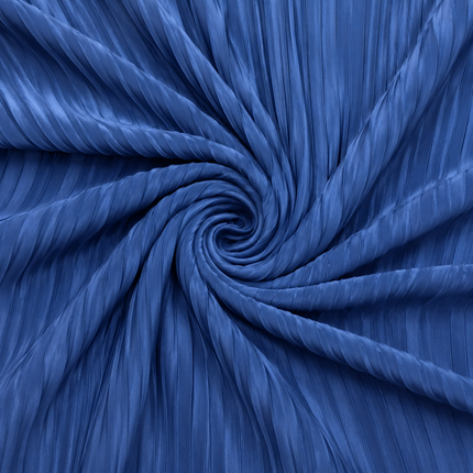 Blue Solid Poly Japanese Satin Fabric — design 449SC-ABDT/DS-162, Clothwala