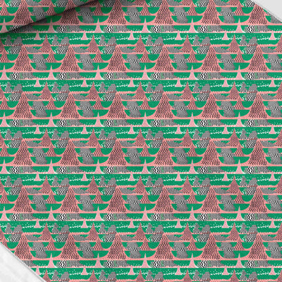 Geometric print fabric