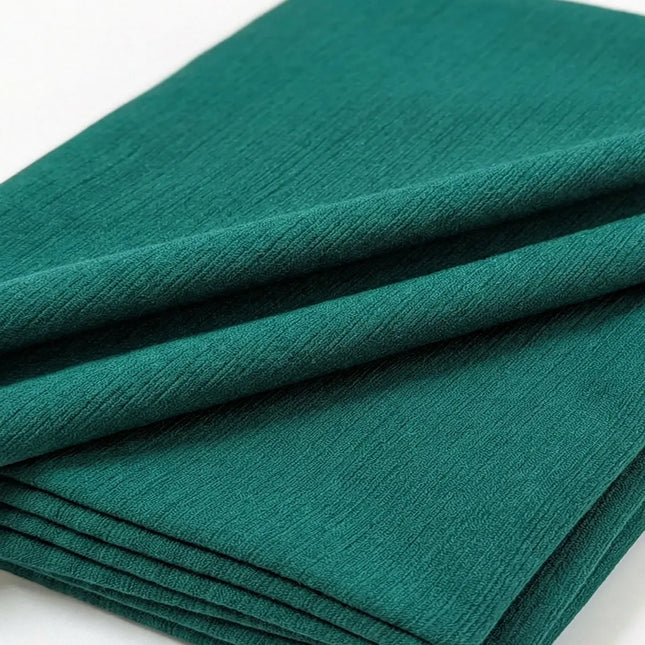 Green Soft Wrinkle Chiffon Fabric