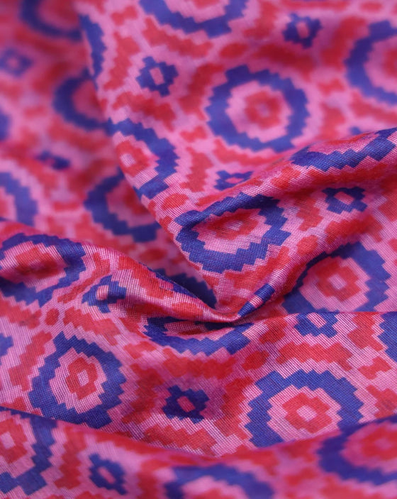 Poly Chanderi fabric texture